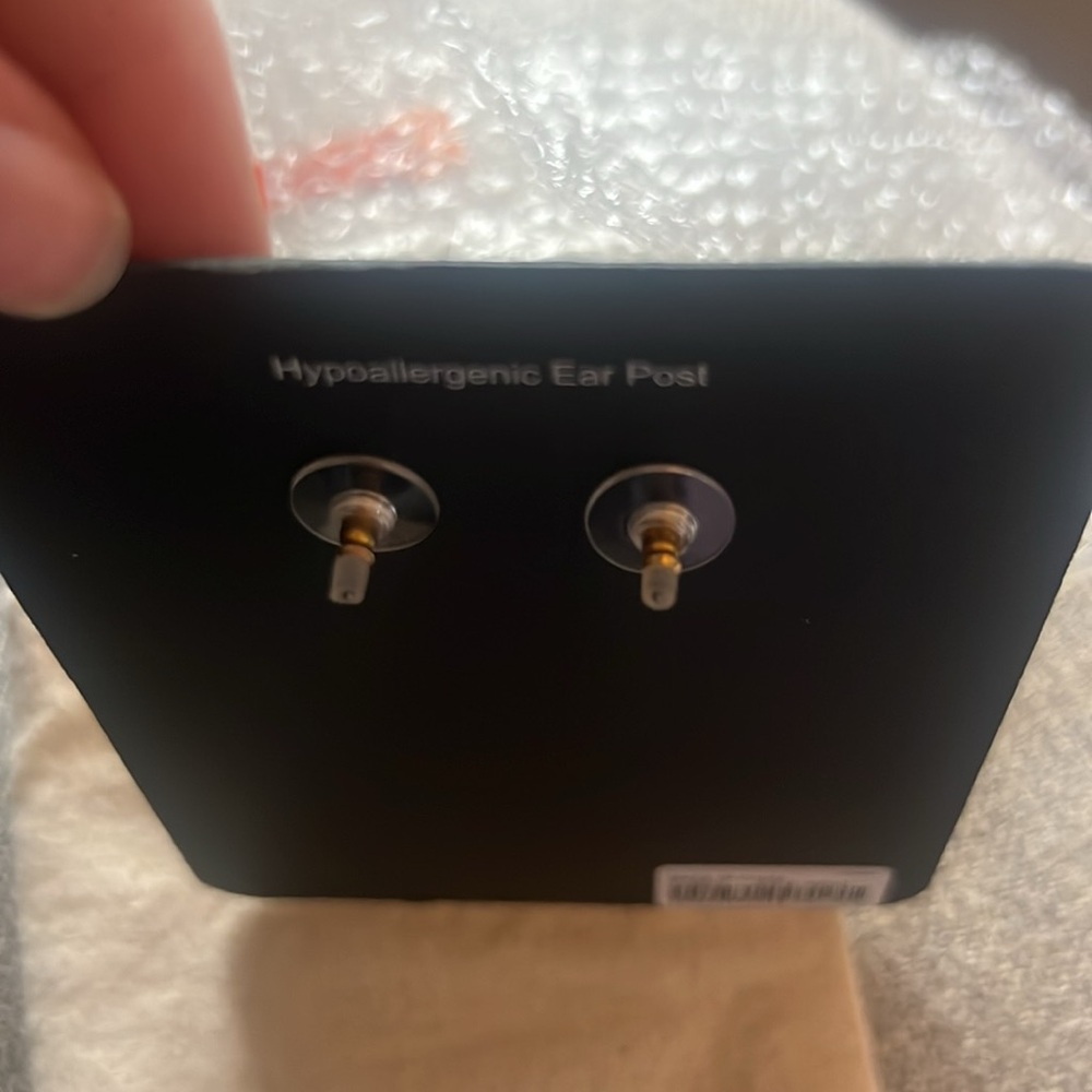 NWT J.Crew Yellow Beaded Post Statement Earrings - Picture 4 of 5
